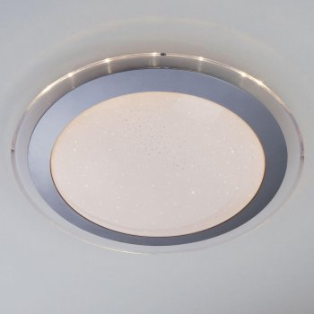 Потолочный светодиодный светильник Eurosvet Fusion 40002/1 LED матовое серебро
