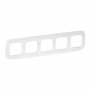 Рамка 5-постовая Legrand Valena Allure Тиснение белое 754375