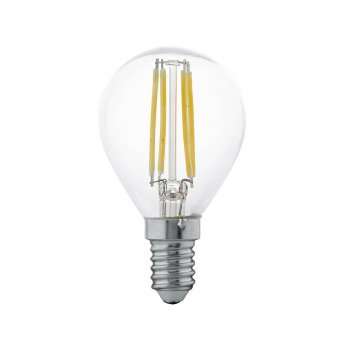 Лампа светодиодная филаментная Eglo E14 4W 2700К прозрачная 11499