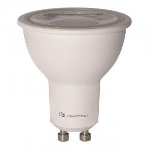 Лампа светодиодная GU10 8,5W 4000K полусфера прозрачная LH-MR16-8.5/GU10/840/38D L287