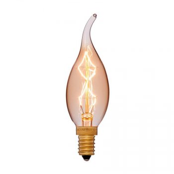 Лампа накаливания E12 40W золотая 053-709