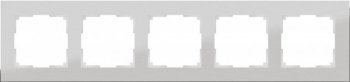 Рамка Aluminium на 5 постов алюминий WL11-Frame-05 4690389073670