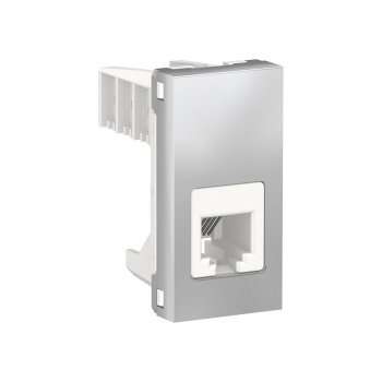 Розетка телефонная RJ12 одиночная Schneider Electric Unica Modular NU349130