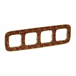 Рамка 4-постовая Legrand Valena Allure Барокко Пурпур 754444