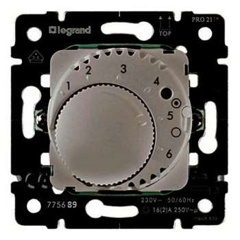 Термостат Legrand Galea Life теплых полов с НО контактом титановая 775690