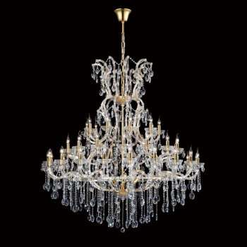 Каскадная люстра Crystal Lux Hollywood SP53 Gold