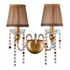 Бра Crystal Lux Alegria AP2 Gold-Brown