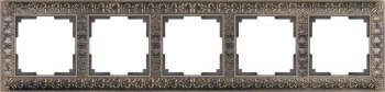 Рамка Antik на 5 постов бронза WL07-Frame-05 4690389063657