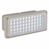 Встраиваемый светильник Brick Mesh LED серый / белый LED 230481