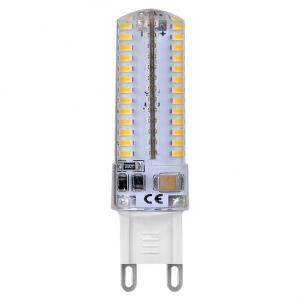 Лампа светодиодная G9 4W 3000K колба прозрачная STD-JCD-4W-G9-CL/WW-Silicon 7881