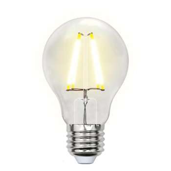 Лампа светодиодная филаментная (UL-00002212) Uniel E27 8W 4000K прозрачная LED-A60-8W/NW/E27/CL GLA01TR