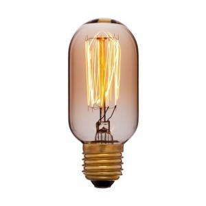 Лампа накаливания E27 40W колба золотая 051-934