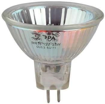 Лампа галогенная ЭРА GU5.3 50W 2700K прозрачная GU5.3-JCDR (MR16) -50W-230V-CL