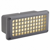 Встраиваемый светильник Brick Mesh LED серый / белый теплый LED 230482