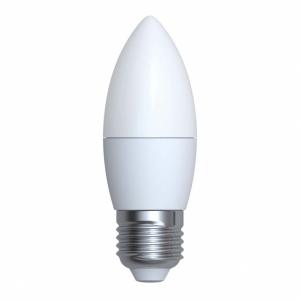 Лампа светодиодная (UL-00001068) E27 6W 6500K свеча матовая LED-C37-6W/DW/E27/FR/O