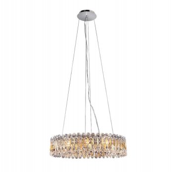 Подвесная люстра Crystal Lux Lirica SP10 D610 Chrome