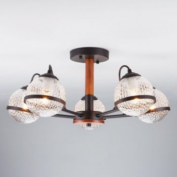 Потолочная люстра Eurosvet Livia 70081/5 черный