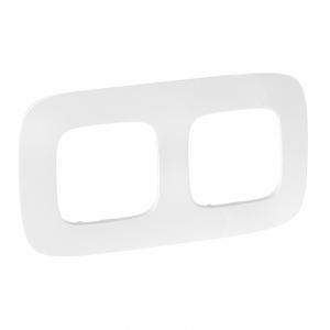 Рамка 2-постовая Legrand Valena Allure Тиснение белое 754372