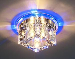 Встраиваемый светильник с двойной подсветкой Elektrostandard N4/S G4 BL синий 4690389003172