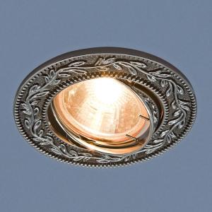 Встраиваемый светильник Elektrostandard 713 MR16 GU/SL черный/серебро 4690389060755