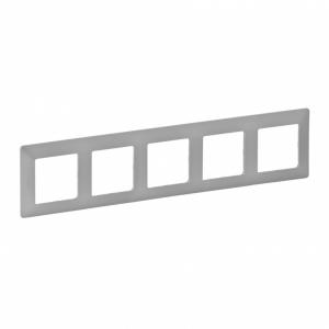 Рамка 5-постовая Legrand Valena Life Алюминий 754135