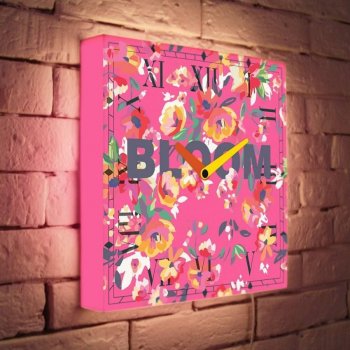 Световые часы Pink Bloom LB-037-35