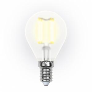 Лампа светодиодная (UL-00000303) E14 6W 3000K шар матовый LED-G45-6W/WW/E14/FR PLS02WH