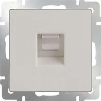 Телефонная розетка RJ11 слоновая кость WL03-RJ-11-ivory 4690389046254