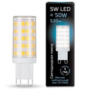 Лампа светодиодная G9 5W 4100К кукуруза прозрачная 107309205