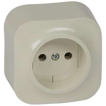 Розетка 2К Legrand Quteo 16A 250V б/з слоновая кость 782240