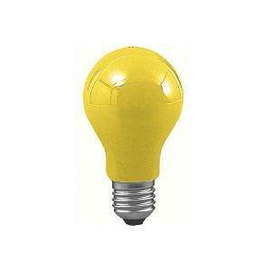 Лампа накаливания AGL Е27 40W груша желтая 40042