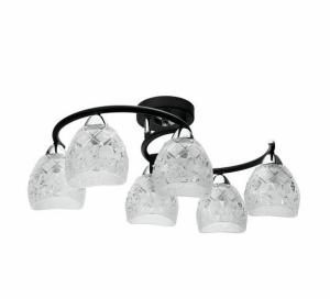 Потолочная люстра IDLamp Rosalba 381/6PF-Blackchrome