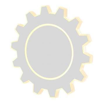 Настенный светодиодный светильник Elektrostandard Gear L LED белый MRL LED 1100 4690389125379