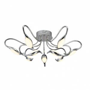 Потолочная светодиодная люстра IDLamp Oktopia 295/9PF-LEDChrome