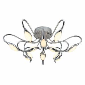 Потолочная светодиодная люстра IDLamp Oktopia 295/12PF-LEDChrome
