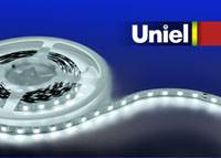 Светодиодная лента Uniel (04811) 5M белый 24W ULS-3528-60LED/m-8mm-IP20-DC12V-4,8W/m-5M-W