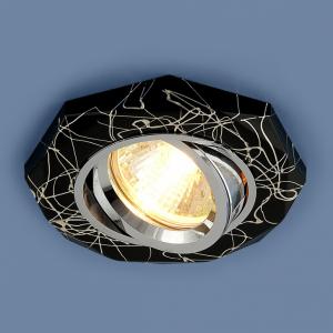 Встраиваемый светильник Elektrostandard 2040 MR16 BK/SL черный/серебро 4690389000355