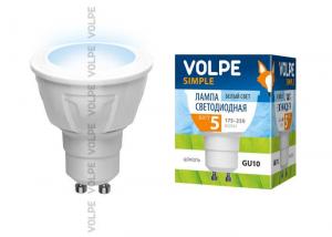 Лампа светодиодная (09908) GU10 5W 4500K JCDR матовая LED-JCDR-5W/NW/GU10/S
