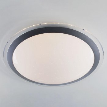 Потолочный светодиодный светильник Eurosvet Fusion 40004/1 LED матовое серебро