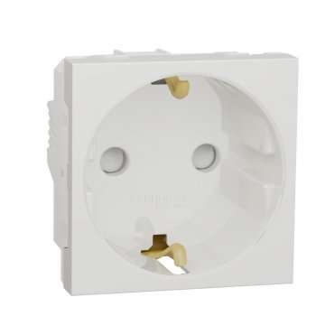 Розетка Schneider Electric Unica New Modular с/з со шторками 16A 250V NU303718