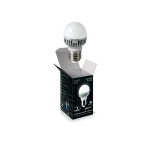 Лампа cветодиодная E27 6W 4100К шар матовый EB105102206