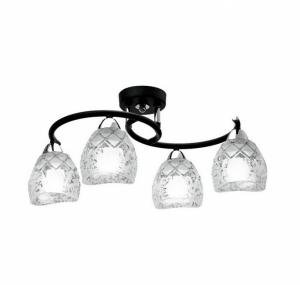 Потолочная люстра IDLamp Rosalba 381/4PF-Blackchrome