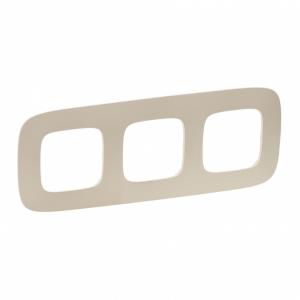 Рамка 3-постовая Legrand Valena Allure Тиснение бежевое 754383