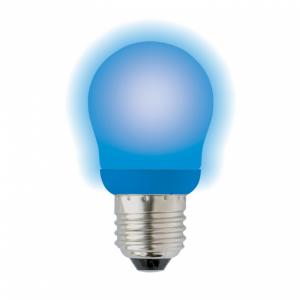 Лампа энергосберегающая (03099) E27 9W Blue шар голубой ESL-G45-9/BLUE/E27
