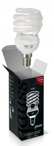 Лампа энергосберегающая E14 15W 4200K спираль T2  матовая 171215