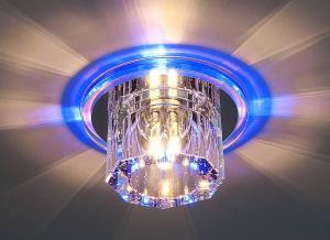Встраиваемый светильник с двойной подсветкой Elektrostandard N4/A G4 BL синий 4690389003141