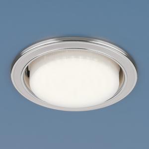 Встраиваемый светильник Elektrostandard 1036 GX53 WH/SL белый/серебро 4690389069185