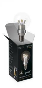 Лампа светодиодная E14 3W 2700K шар прозрачный HA105201103