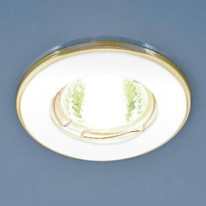 Встраиваемый светильник Elektrostandard 7002 MR16 WH/GD белый/золото 4690389082528