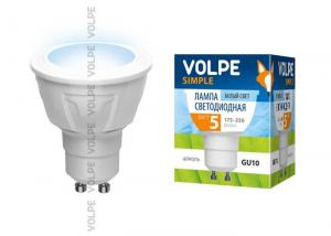Лампа светодиодная (09907) GU10 5W 3000K JCDR матовая LED-JCDR-5W/WW/GU10/S